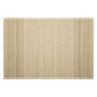 Rechthoekige placemat beige bamboe 45 x 30 cm