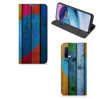 OnePlus Nord CE 5G Book | Wallet Case | Wood Heart - Cadeau voor je Vriend