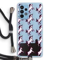 Musketon Unicorn: Samsung Galaxy A52 Transparant Hoesje met koord