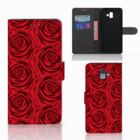 Samsung Galaxy J6 Plus (2018) Hoesje Red Roses - thumbnail