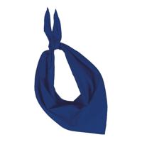 Bandana/hals zakdoek - blauw - voor kind en volwassenen - polyester/katoen Bandana/hals zakdoek - blauw - voor kind en volwassenen - polyester/katoen