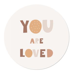 Muurcirkel Boho You are Loved 20 cm