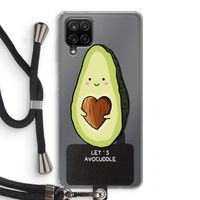 Avocuddle: Samsung Galaxy A12 Transparant Hoesje met koord