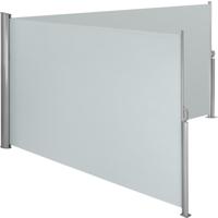 tectake® - Aluminium windscherm uitschuifbaar uitrolbaar zijluifel terrasscherm - dubbel - 180 x 600 cm - grijs