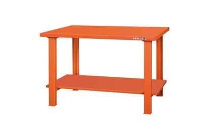 Bahco Werkbank | heavy-duty | met stalen werkblad | 4 poten | oranje | 1500 mm x 750 mm x 1030 mm - 1495WB15TSBT