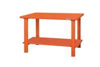 Bahco Werkbank | heavy-duty | met stalen werkblad | 4 poten | oranje | 1500 mm x 750 mm x 1030 mm - 1495WB15TSBT