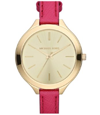 Horlogeband Michael Kors MK2298 Leder Roze 12mm