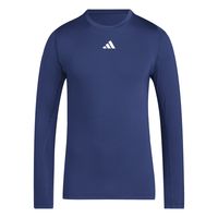 adidas Techfit Ondershirt Lange Mouwen Donkerblauw Wit - thumbnail