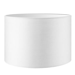 Lampenkap Bling - Wit - cilinder - 30/30/20cm - van stof - Moderne stoffen Lampenkap voor E27 lamphouder - RoHS getest - voor tafellamp, vloerlamp en hanglamp