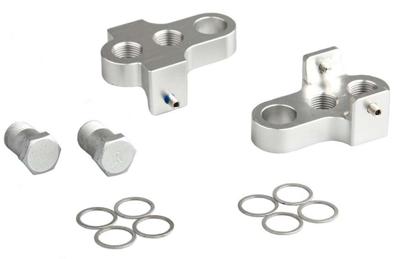Crankverkorter Mirage T6 aluminium met RVS bouten - zilver