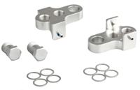 Crankverkorter Mirage T6 aluminium met RVS bouten - zilver