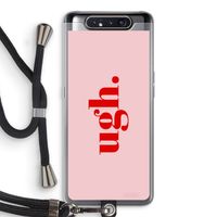 Ugh: Samsung Galaxy A80 Transparant Hoesje met koord