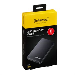 Intenso Memory Case 5TB (USB 3.0) Externe harde schijf Zwart