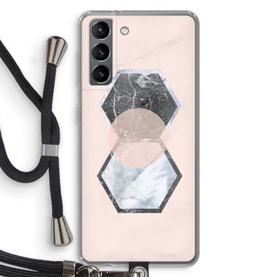 Creatieve toets: Samsung Galaxy S21 Transparant Hoesje met koord