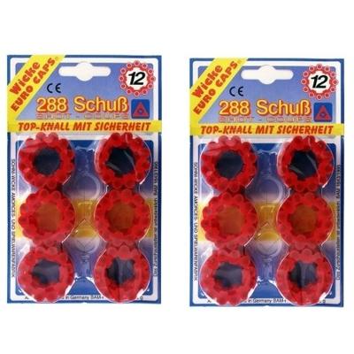 Plaffertjes - 12 schots - 576 schoten - kogels klappertjespistool - speelgoedpistool munitie
