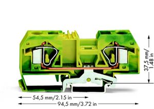 283-907  - Ground terminal block 1-p 12mm 283-907