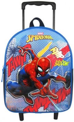 Marvel trolley rugzak Spider Man jongens 31 cm polyester blauw