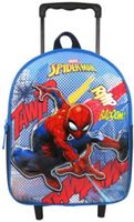 Marvel trolley rugzak Spider Man jongens 31 cm polyester blauw - thumbnail
