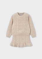 Mayoral winter rok-set meisjes - zand - tricot