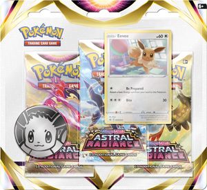 Pokemon TCG Sword & Shield Astral Radiance Booster 3-Pack - Eevee