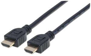 Manhattan 353939 HDMI-kabel HDMI Aansluitkabel HDMI-A-stekker, HDMI-A-stekker 2.00 m Zwart UL gecertificeerd, Ultra HD-HDMI