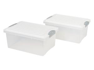 LIVARNO home Opbergboxen (2-delig set A4)