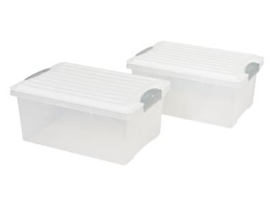 LIVARNO home Opbergboxen (2-delig set A4)