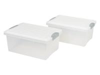 LIVARNO home Opbergboxen (2-delig set A4)