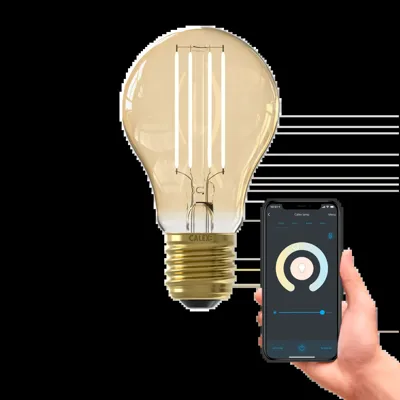 Smart LED Filament Lamp - E27 - Peer A60 - Goud