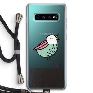Birdy: Samsung Galaxy S10 Plus Transparant Hoesje met koord
