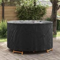 Hoes voor tuinmeubelen Zwart 157 x 157 x 85 cm 600D stof