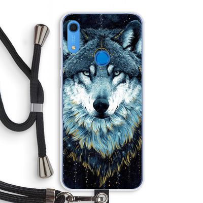 Darkness Wolf: Huawei Y6s Transparant Hoesje met koord