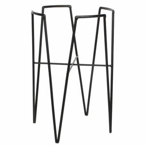Mica Decorations Plantenstandaard/verhoger - zwart - bloempot verhoger - H38 x D29 cm