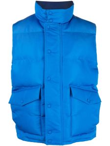 Alexander McQueen gilet à logo imprimé - Bleu