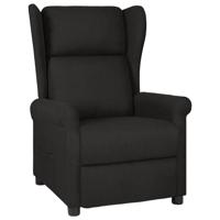 Fauteuil verstelbaar stof zwart Fauteuil verstelbaar stof zwart