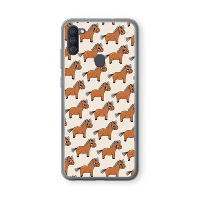 Pony: Samsung Galaxy A11 Transparant Hoesje