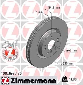 Remschijf Coat Z 400364820