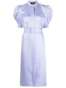 Rochas robe mi-longue à manches bouffantes - Violet