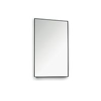 Royal Plaza Merlot spiegel 100x80cm zonder verlichting rechthoek Glas Zwart mat - thumbnail