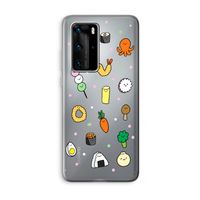 Happy bento friends: Huawei P40 Pro Transparant Hoesje