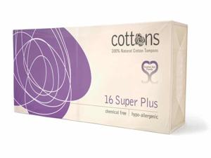 Cottons - 100% Katoen Tampons - 16 stuks | Formaat: Super Plus