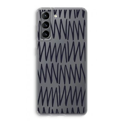 Marrakech Zigzag: Samsung Galaxy S21 Transparant Hoesje
