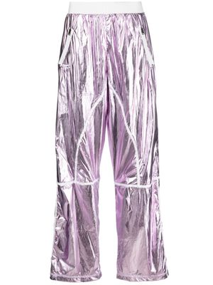 TOM FORD pantalon de jogging à effet laminé - Violet