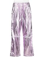 TOM FORD pantalon de jogging à effet laminé - Violet - thumbnail