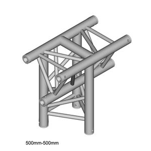 DuraTruss DT 33/2-T35-T driehoek truss T-stuk apex down