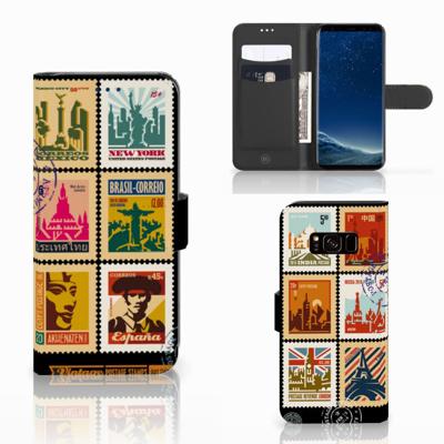Samsung Galaxy S8 | Flip Cover | Postzegels | Portemonnee hoesje
