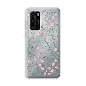 Sierlijke bloemen: Huawei P40 Transparant Hoesje