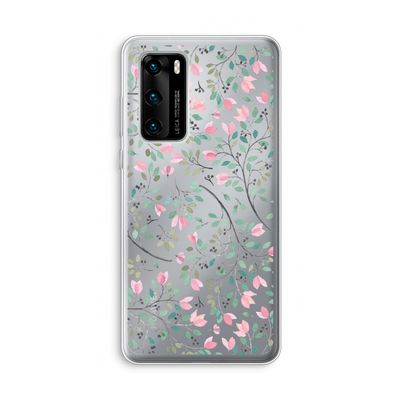 Sierlijke bloemen: Huawei P40 Transparant Hoesje