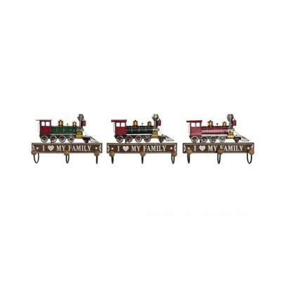 Wandkapstok DKD Home Decor 29 x 8 x 20 cm Metaal Vintage Hout MDF (3 Onderdelen)