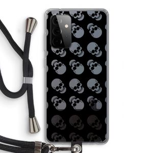 Musketon Skulls: Samsung Galaxy A72 5G Transparant Hoesje met koord
